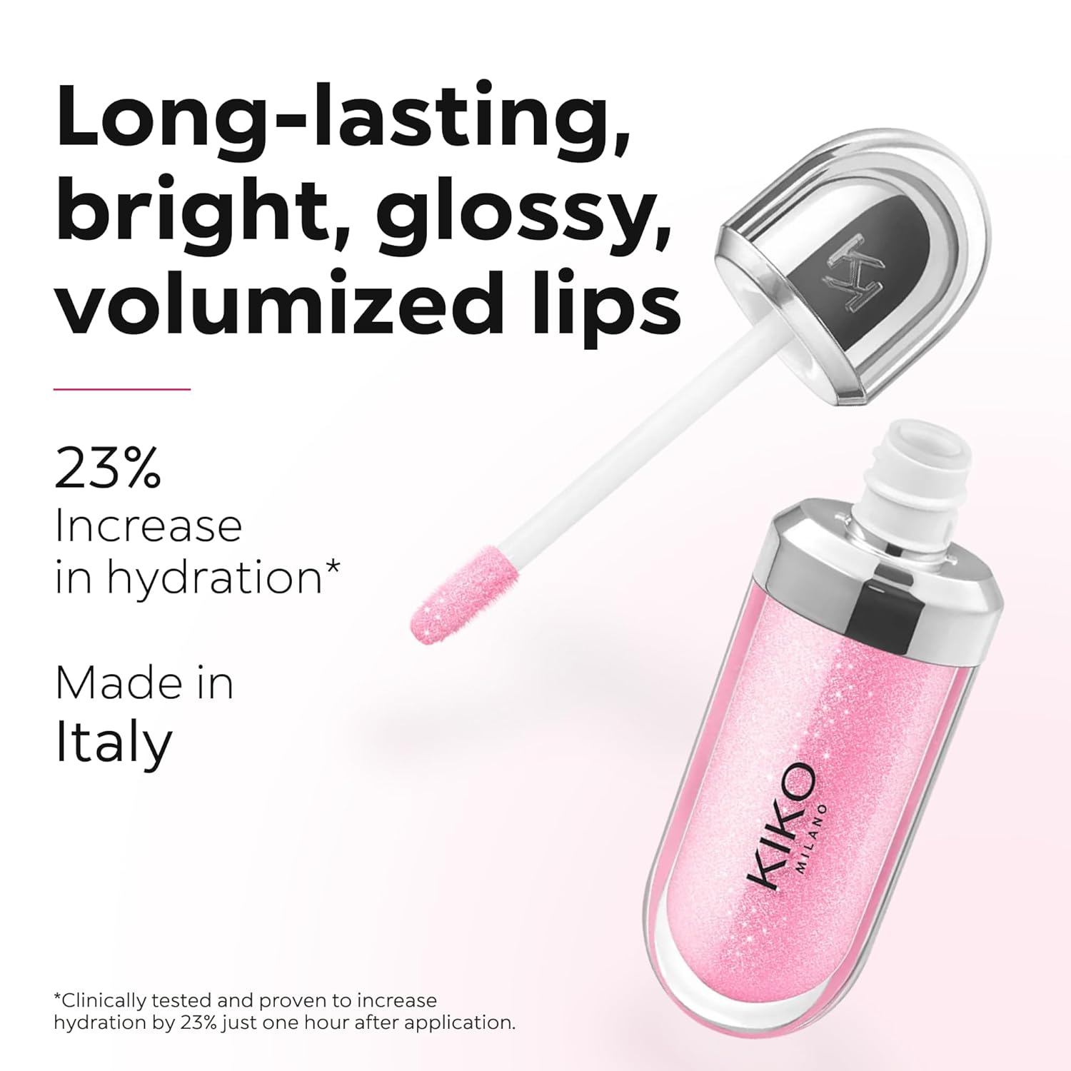 KIKO Milano 3D Hydra Lip Gloss – High Shine, Hydrating, Plumping, Non-Sticky, Moisturizing Lip Makeup - Image 5