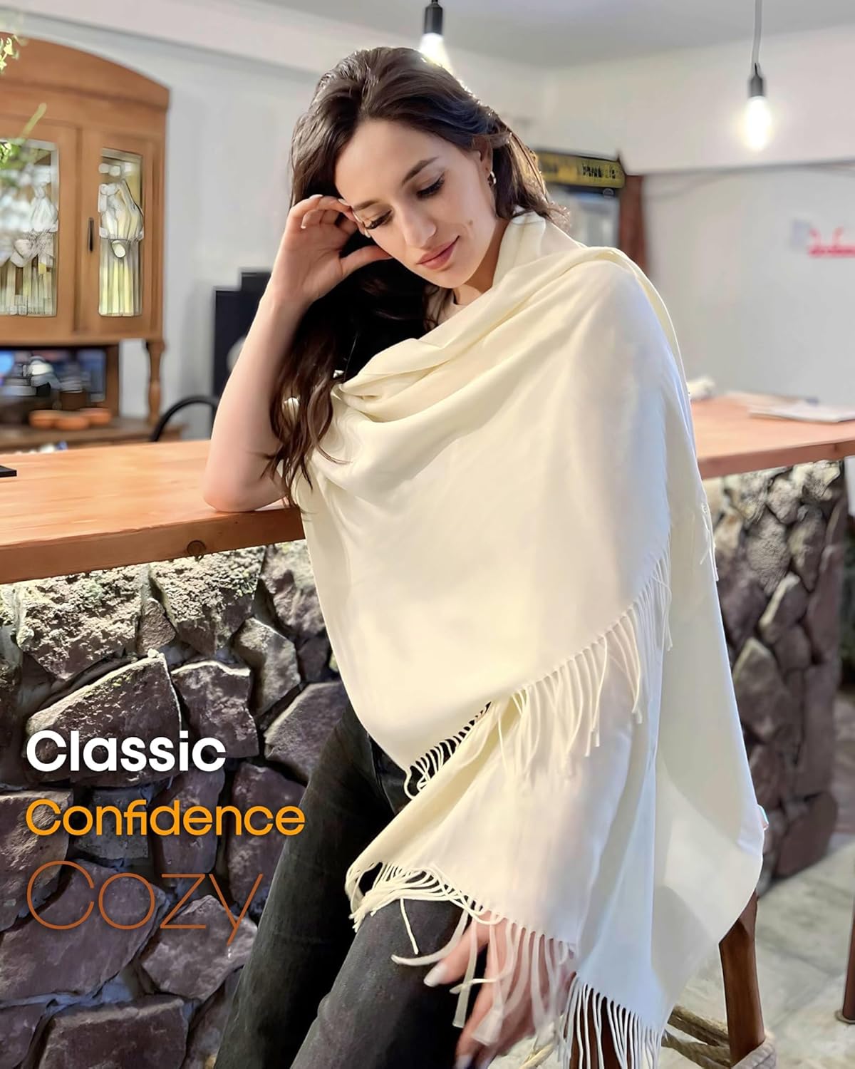 FURTALK Pashmina Shawl Wraps for Women Evening Dresses Blanket Scarves Fashion Scarf Wedding Gifts - Image 3