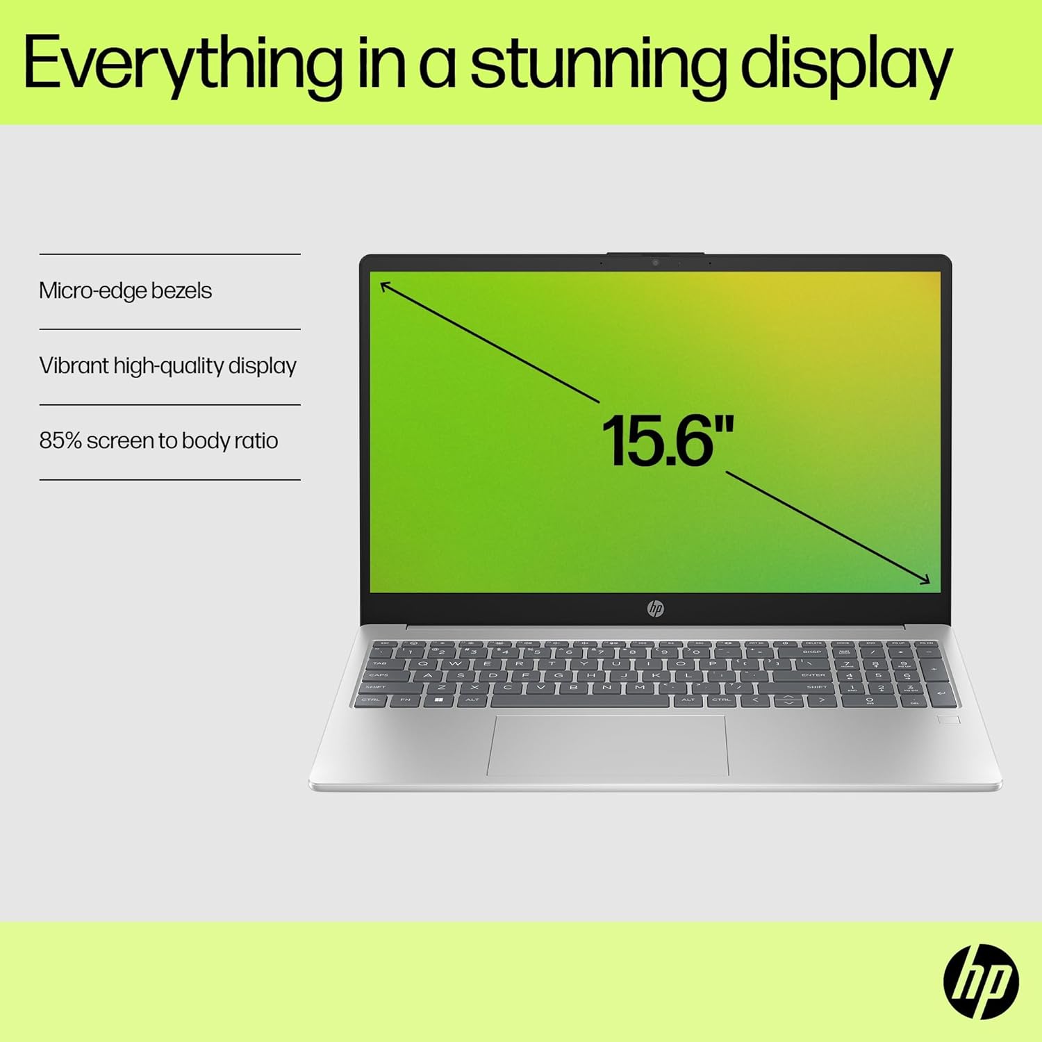 HP 15.6" FHD Laptop 2026 Edition with Copilot AI, 16GB RAM, 512GB SSD, Intel Processor, Long Battery Life, Lightweight 3.64 lbs, Microsoft 365, Windows 11 for Students & Office, Type-RJ45 Cable - Image 6
