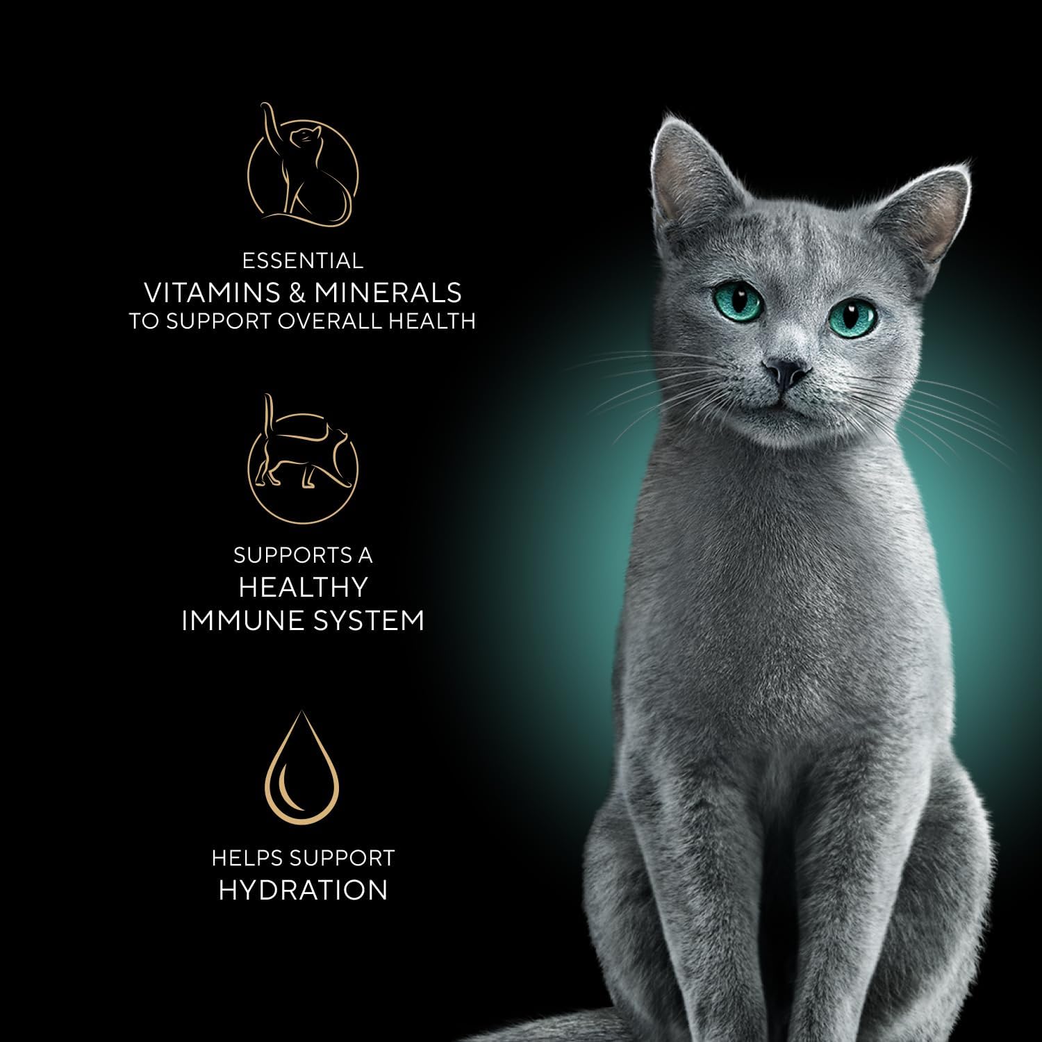 Sheba Perfect Portions Wet Cat Food Cuts in Gravy, Cat Food Wet Recipe, Roasted Chicken Entree, with Sustainable Salmon, Tender Turkey Entree, 2.6 oz. Twin-Pack Trays (24 Count, 48 Servings) - Image 3