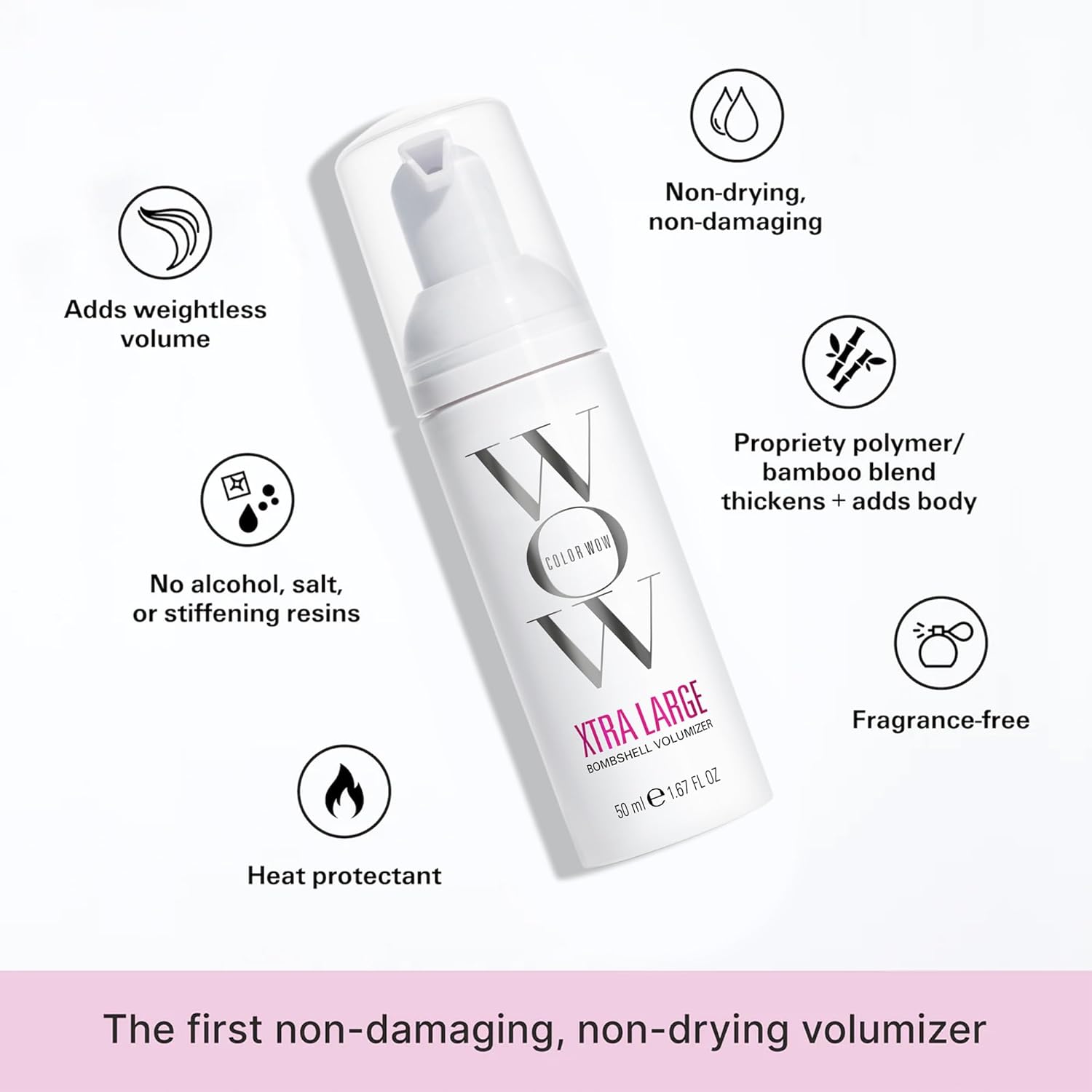 COLOR WOW Xtra Large Bombshell Volumizer – New Alcohol-Free Technology for Lasting Volume and Thickness - Image 4
