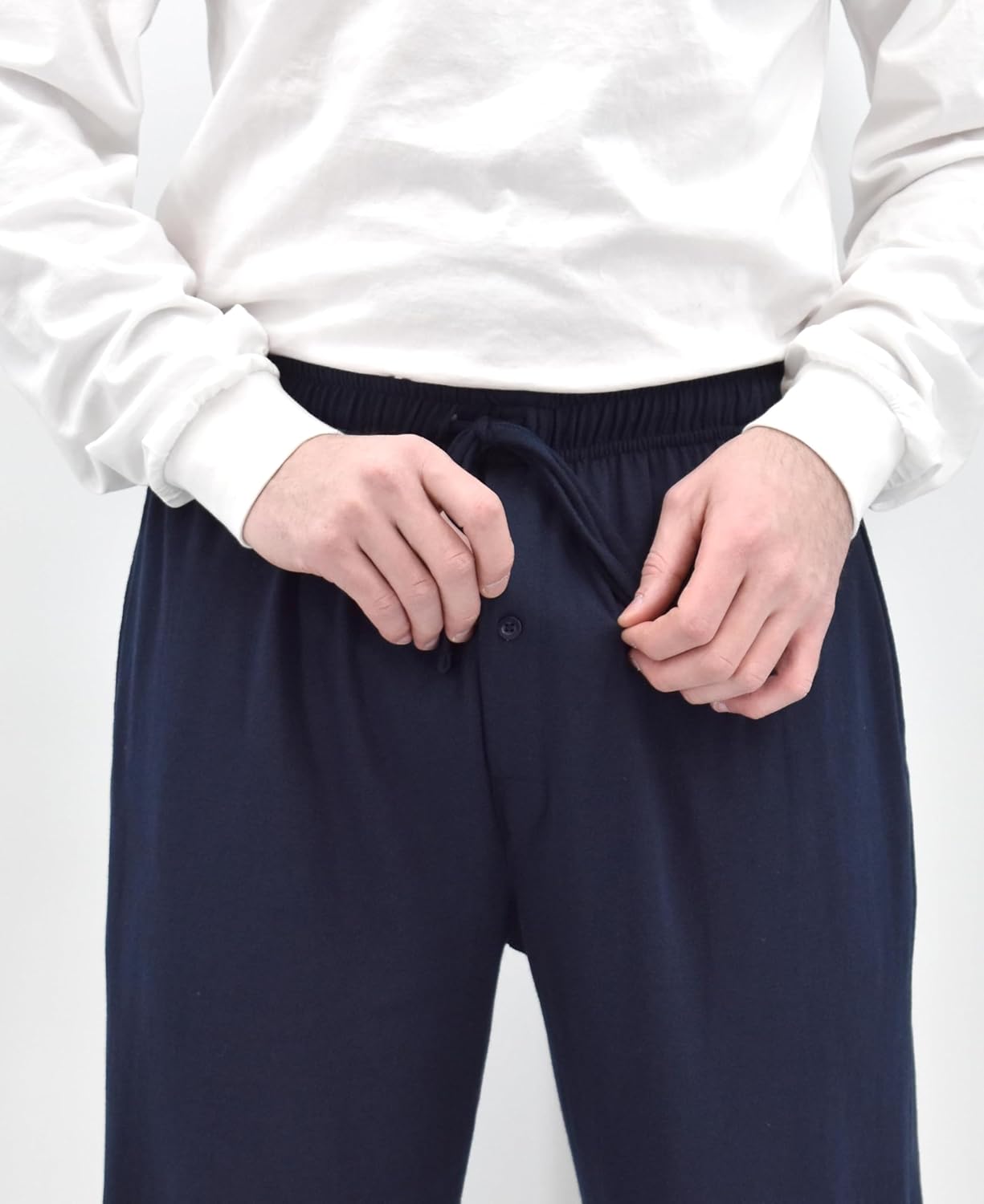 Andrew Scott Men's Cotton Lounge Pants | Multi Packs & Colors | Soft & Light Drawstring Yoga & Sleep PJ Bottoms - Image 3