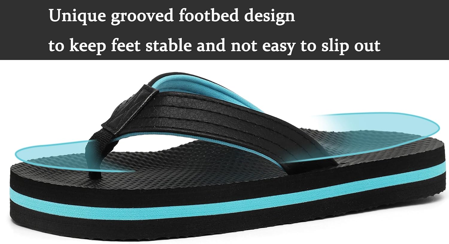 INMINPIN Kids Boys Girls Flip Flops Comfort Quick-Dry Beach Pool Aqua Thong Sandals(Little Kid/Big Kid) - Image 2