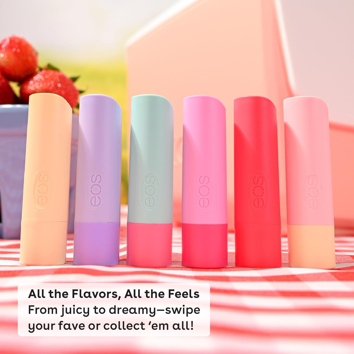 eos 100% Natural & Organic Lip Balm - Strawberry Sorbet, All-Day Moisture, Dermatologist Recommended for Sensitive Skin Care, Lip Care Products, 0.25 oz - Image 7