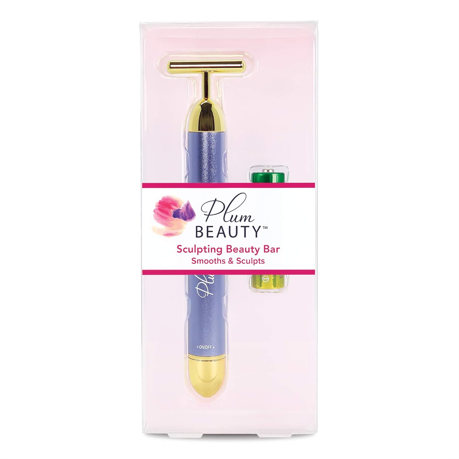 Plum Beauty Sculpting Beauty Bar, Skin Massager, Anti-Wrinkles, Anti-aging, Improves Skin tone, Stimulates facial muscles - Image 2