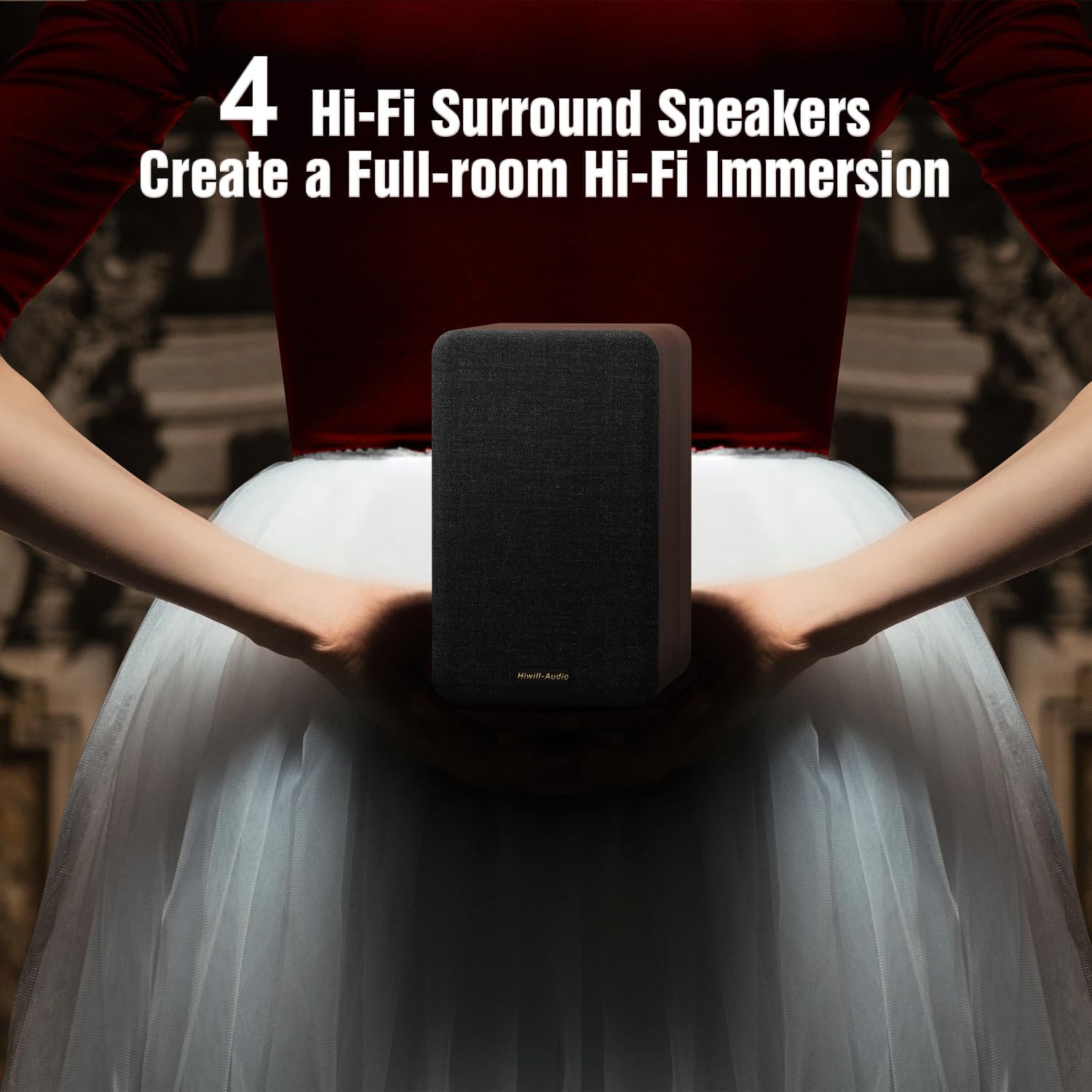 True 5.1.4 Hi-Fi Surround Sound System with Dolby Atmos, 900W Home Theater Sound Bar for Smart TV, Center Channel Speaker with 4 Surrounds, 25Hz Subwoofer, Hi-Fi Grade Crossover, Soundbar eARC, BT 5.4 - Image 8