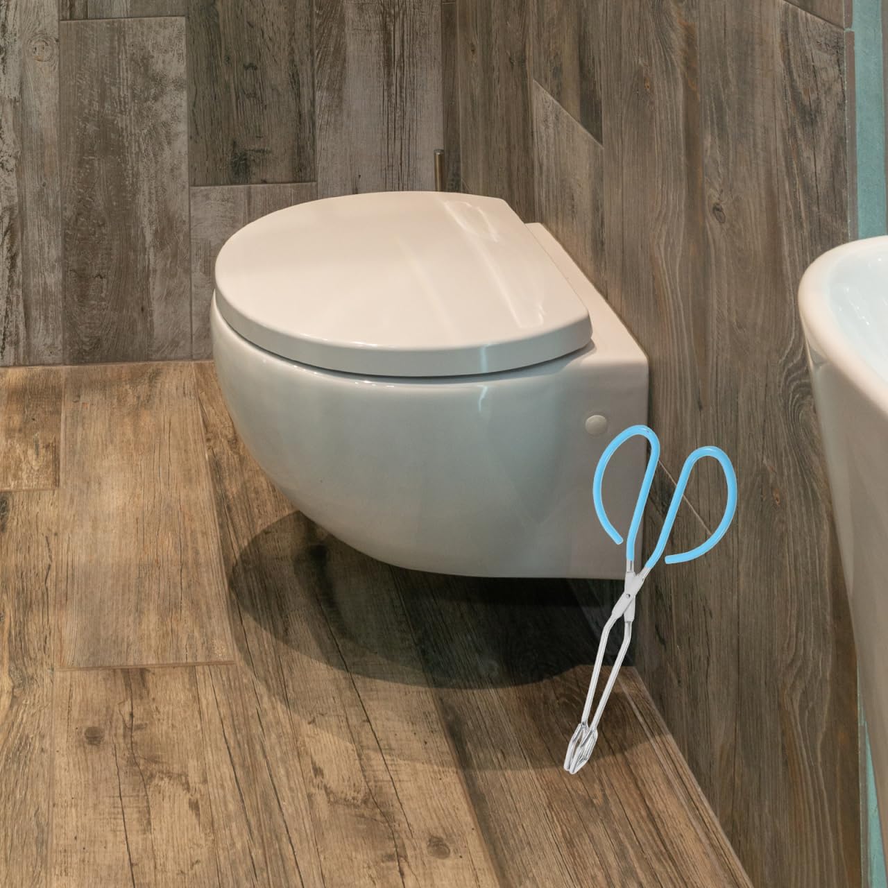 Ipetboom Bathroom Tongs for Wiping Toilet Aid Lightweight Self Wipe Tool with Non-Slip Handle Portable Butt Wiper for Elderly and Disabled 10.82X4.13X1.29 Inches - Image 9