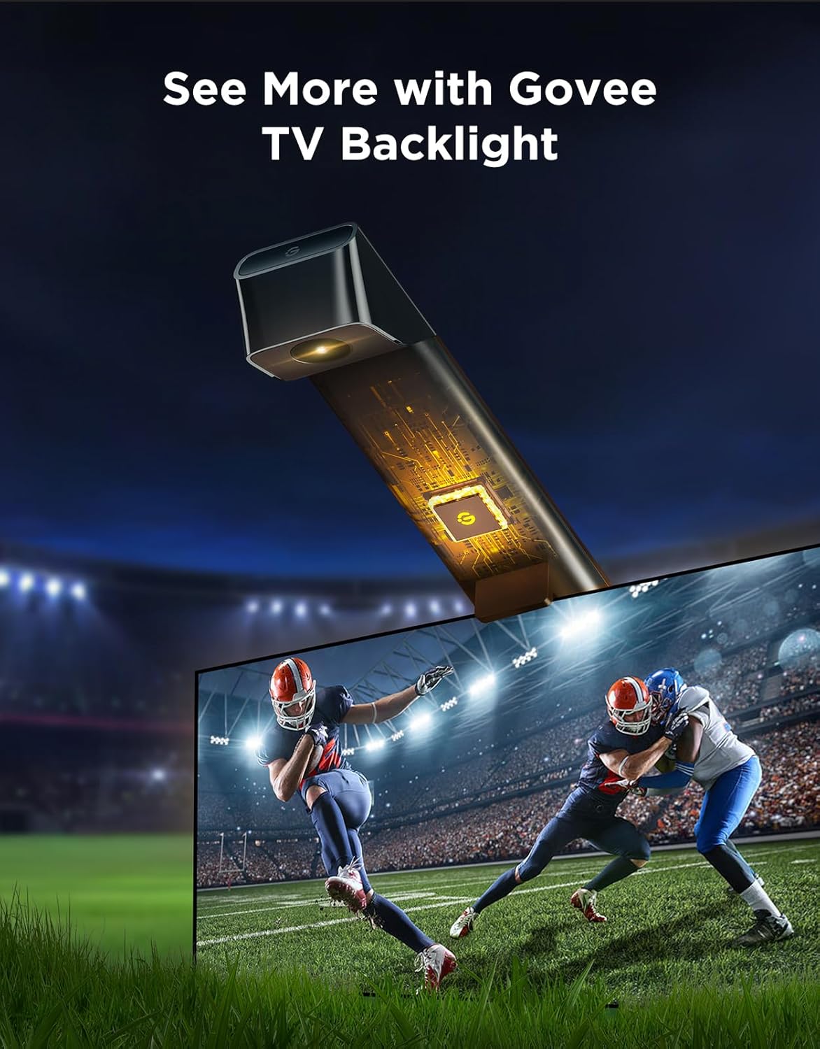 Govee TV Backlight 3 Lite with Fish-Eye Correction Function Sync to 55-65 Inch TVs, 11.8ft RGBICW Wi-Fi LED Strip Lights with Camera, 4 Colors in 1 Lamp Bead, Voice and APP Control, Adapter - Image 8