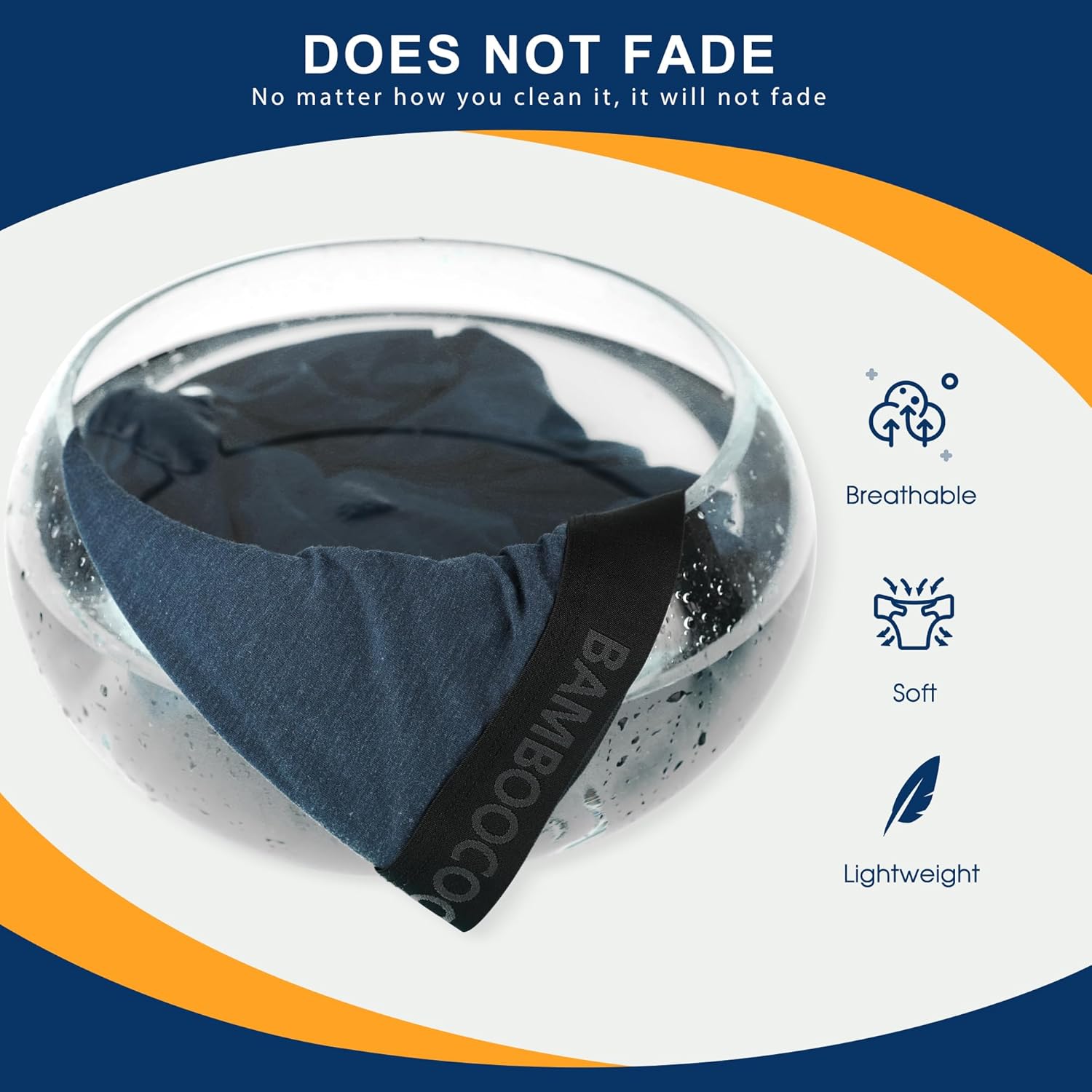 BAMBOO COOL Men's Underwear Breathable Boxer Briefs with Fly Moisture-Wicking Lightweight Underwear 7-Pack - Image 4
