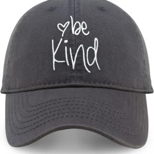CHOK.LIDS Be Kind Trendy Womens Baseball Cap Unisex Fashion Cotton Polo Style Fun Inspirational Saying Seasonal Headwear