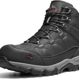 NORTIV 8 Waterproof Steel Toe Boots for Men Slip Resistant Safety Industrial Boots Paladin-Steel