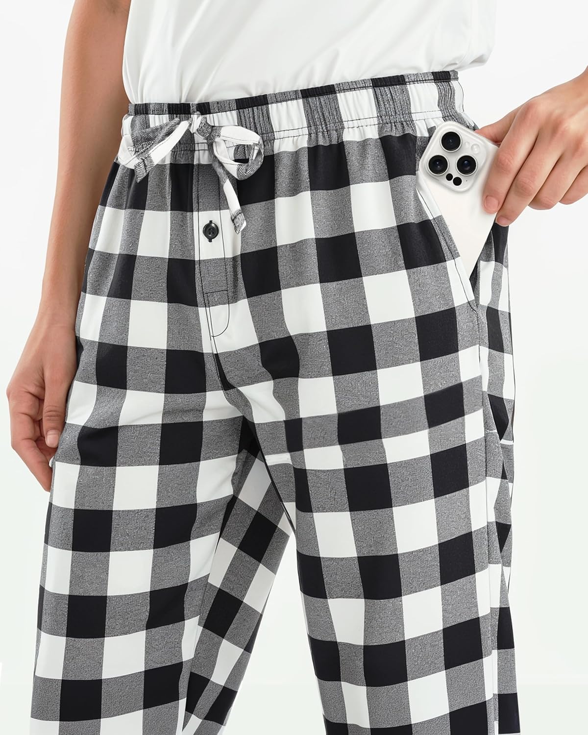 NY Threads Mens Flannel Pajama Pants with Pockets Soft Cotton Sleepwear Lounge PJ Bottoms - Image 4
