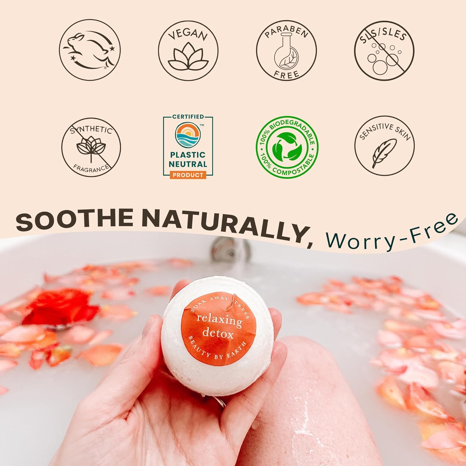 Bath Bombs Gift Set - USA Made with Organic & Natural Ingredients, Mothers Day Gifts for Mom & Wife, Relaxing Spa Gifts for Women & Men - Image 5