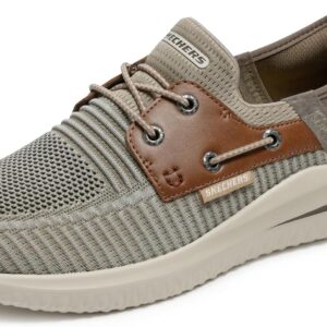 Skechers Men’s Streetwear Delson 3.0 – Roth Low Profile Bungee Lace Slip-Ins