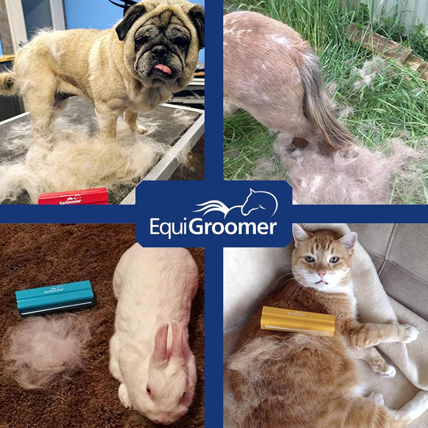 EasyGroomer Deshedding Brush for Dogs & Cats – Undercoat Grooming Tool for Short & Long Hair, Removes Loose Fur & Dirt, Reduces Shedding for Small & Large Pets, Pink - Image 6