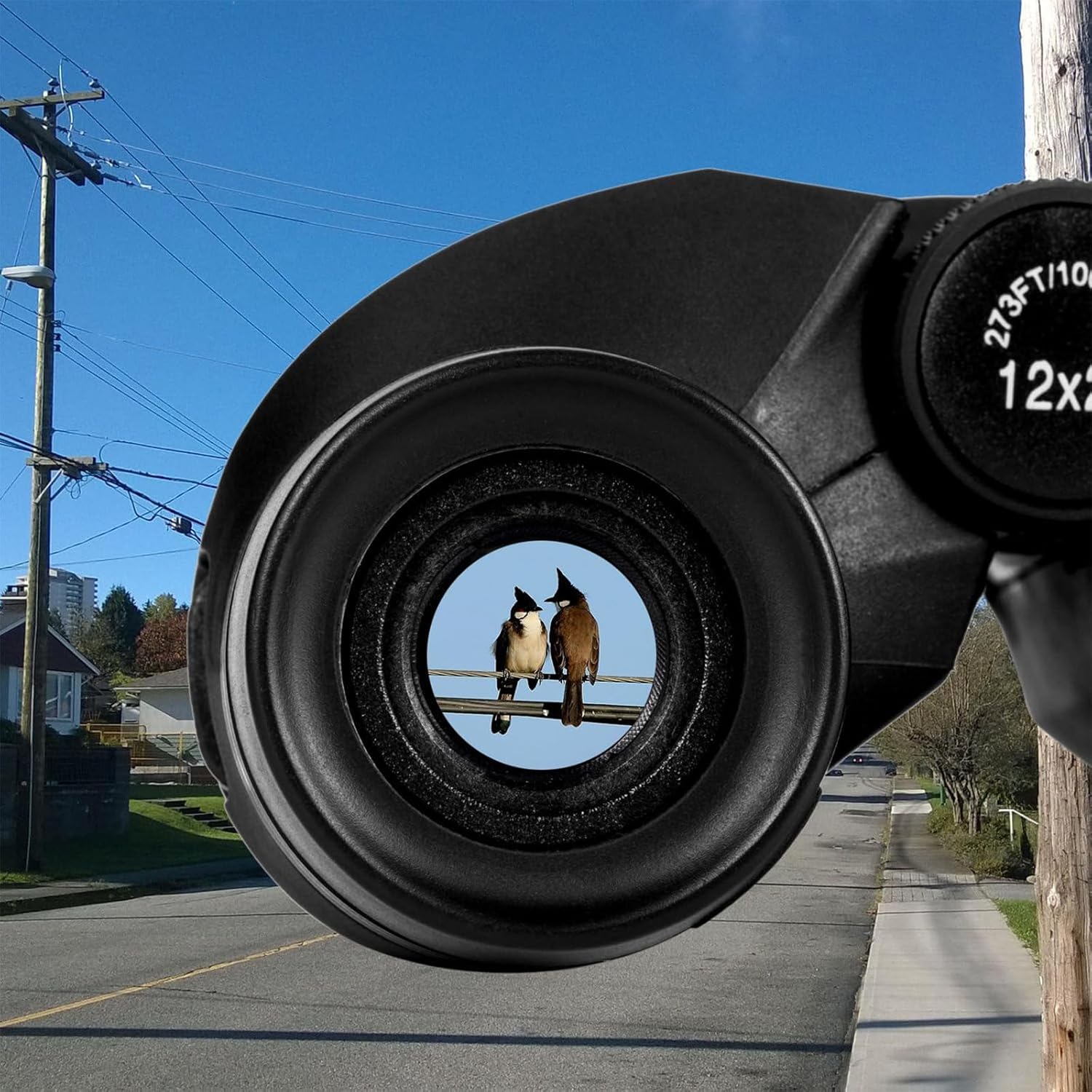 Occer 12x25 Compact Binoculars for Adults and Kids, Large Eyepiece Waterproof Binocular with Low Light Vision,High Powered Easy Focus Binoculars for Bird Watching,Outdoor Hunting,Travel,Sightseeing - Image 5
