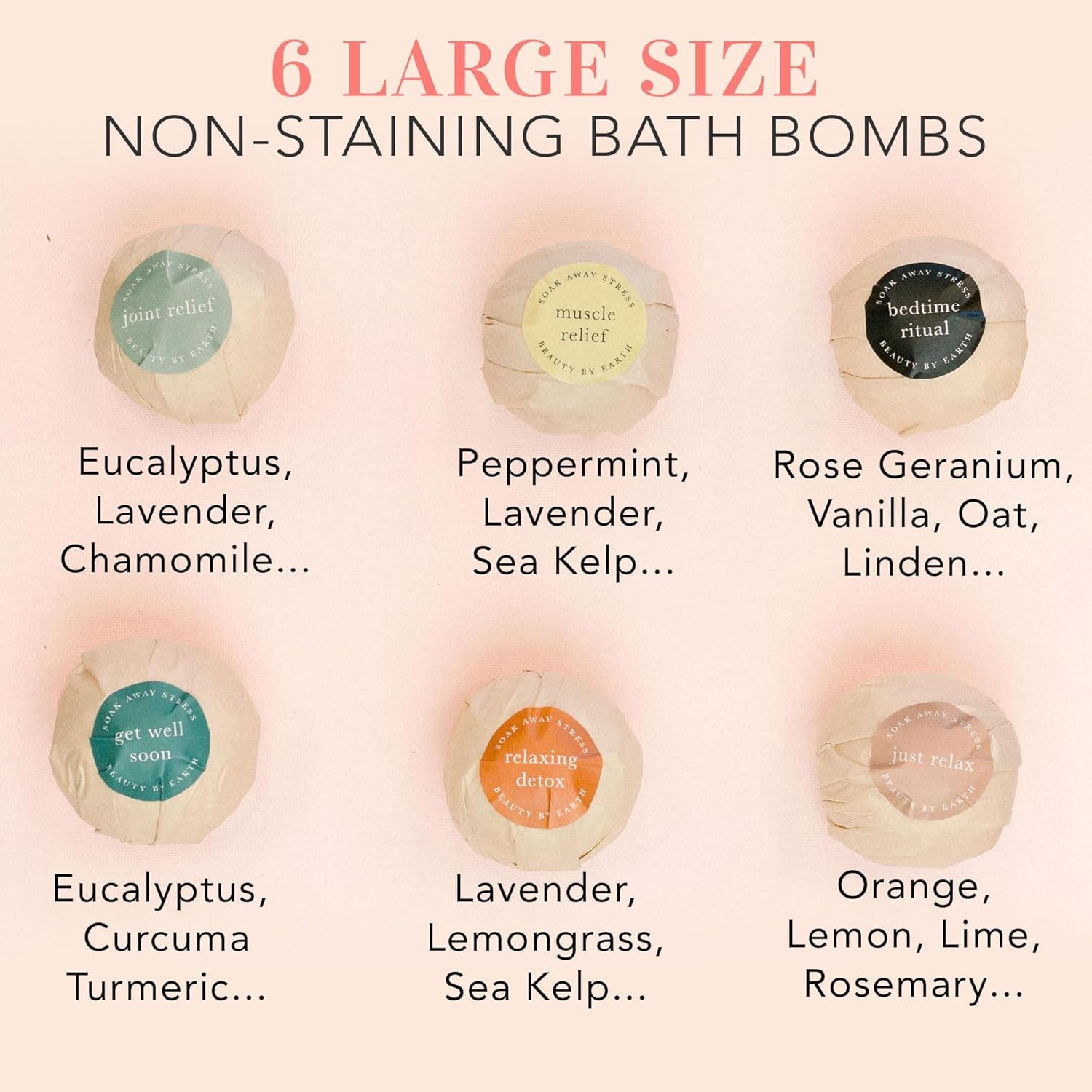 Bath Bombs Gift Set - USA Made with Organic & Natural Ingredients, Mothers Day Gifts for Mom & Wife, Relaxing Spa Gifts for Women & Men - Image 7