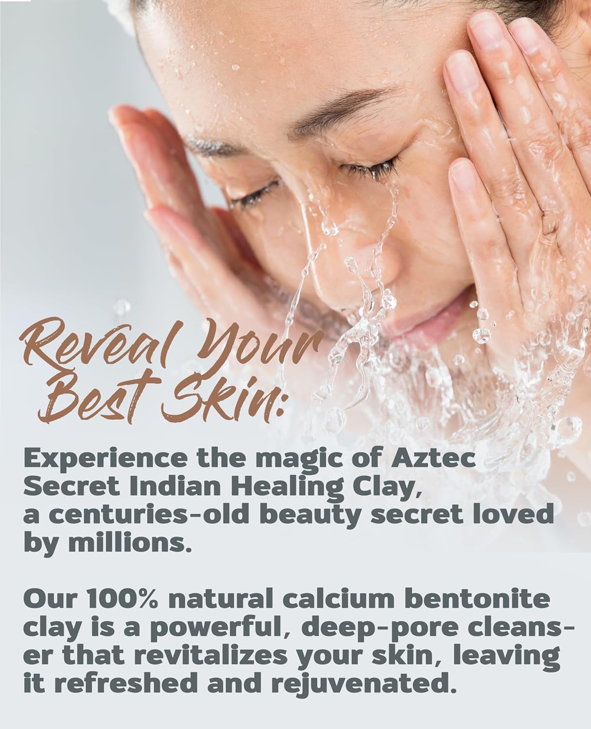 Aztec Secret– Indian Healing Clay 16 Oz – Deep Pore Cleansing Facial & Body Mask – The Original 100% Natural Calcium Bentonite Clay – New Version 2 - Image 3