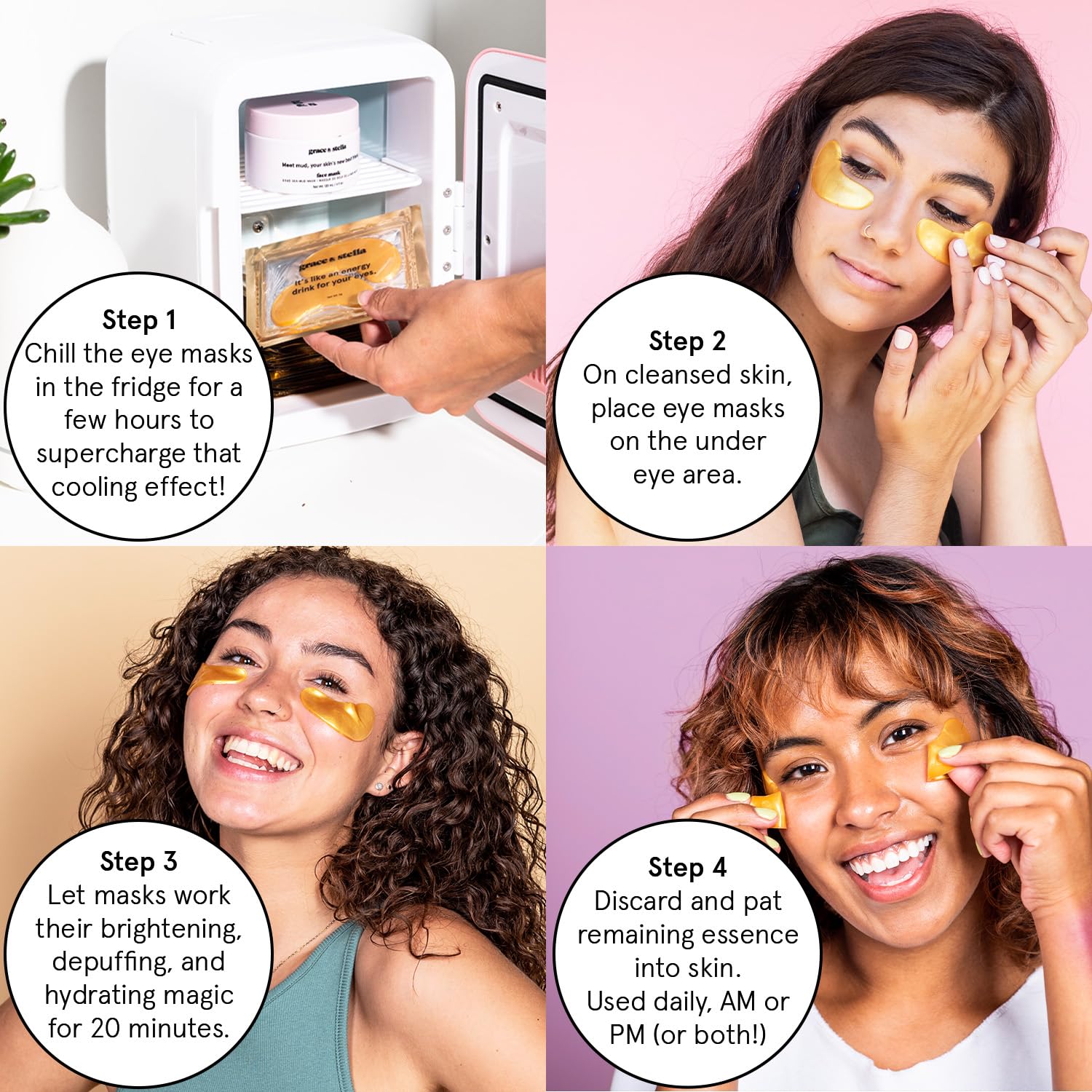 grace & stella Under Eye Patches (12 pairs) Eye Masks for Puffy Eyes and Dark Circles - Graduation Gifts for Teens, Birthdays, Bachelorette Party Favors, Self Care Gifts for Women - Vegan Cruelty-Free - Image 5