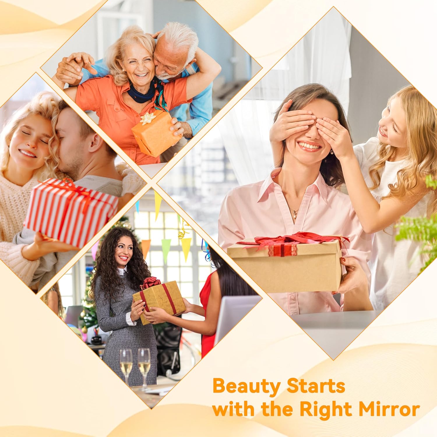 Auxmir 1X/30X Magnifying Mirror with Light, Double Sided Makeup Mirror with Adjustable 3 Color Light, 2000mAh Rechargeable Lighted Magnifying Mirrors with Tweezer, Foldable Travel Mirror with Rotation - Image 9