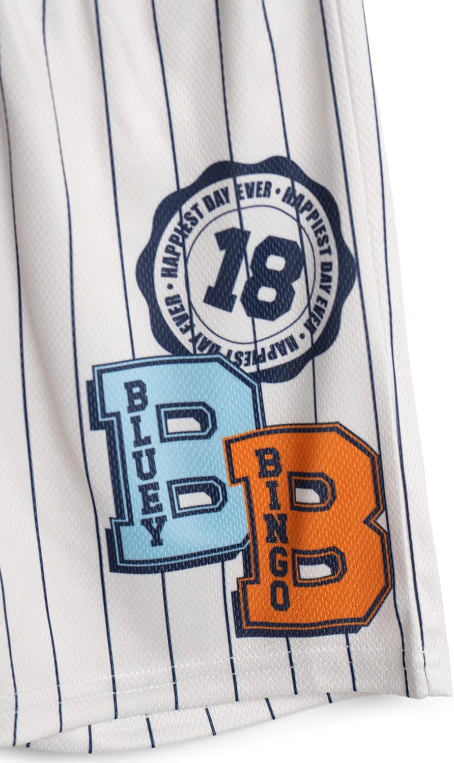 Bluey Athletic Mesh Baseball Jersey T-Shirt and Shorts Outfit Set Infant to Big Kid Sizes (12 Months - 10-12) - Image 7