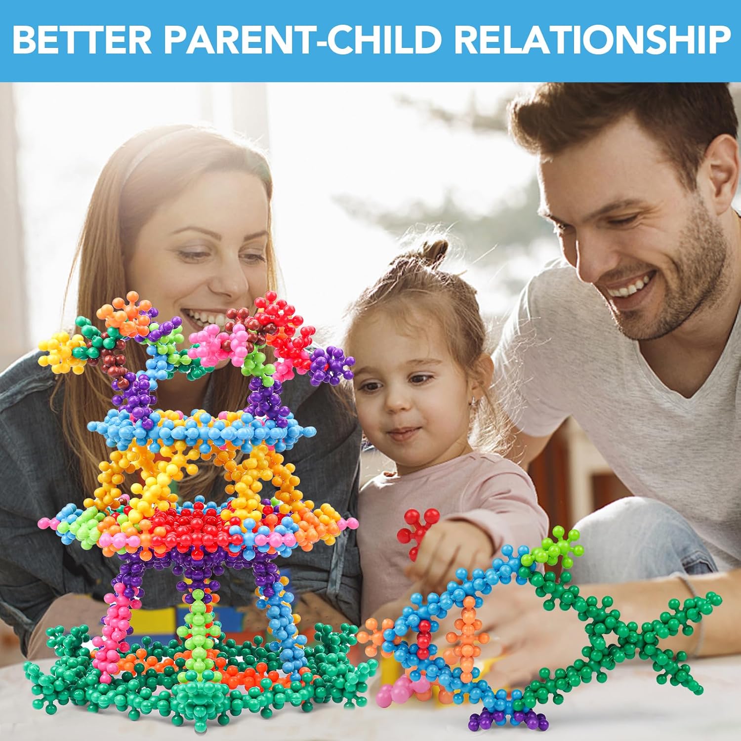 NEOACT 200PCS Building Blocks Kids Educational Building Toys Interlocking Plastic Connect Block Manipulatives for Preschool Kids Aged 3+, Creativity Kid Toy Classroom Kindergarten Toys - Image 6