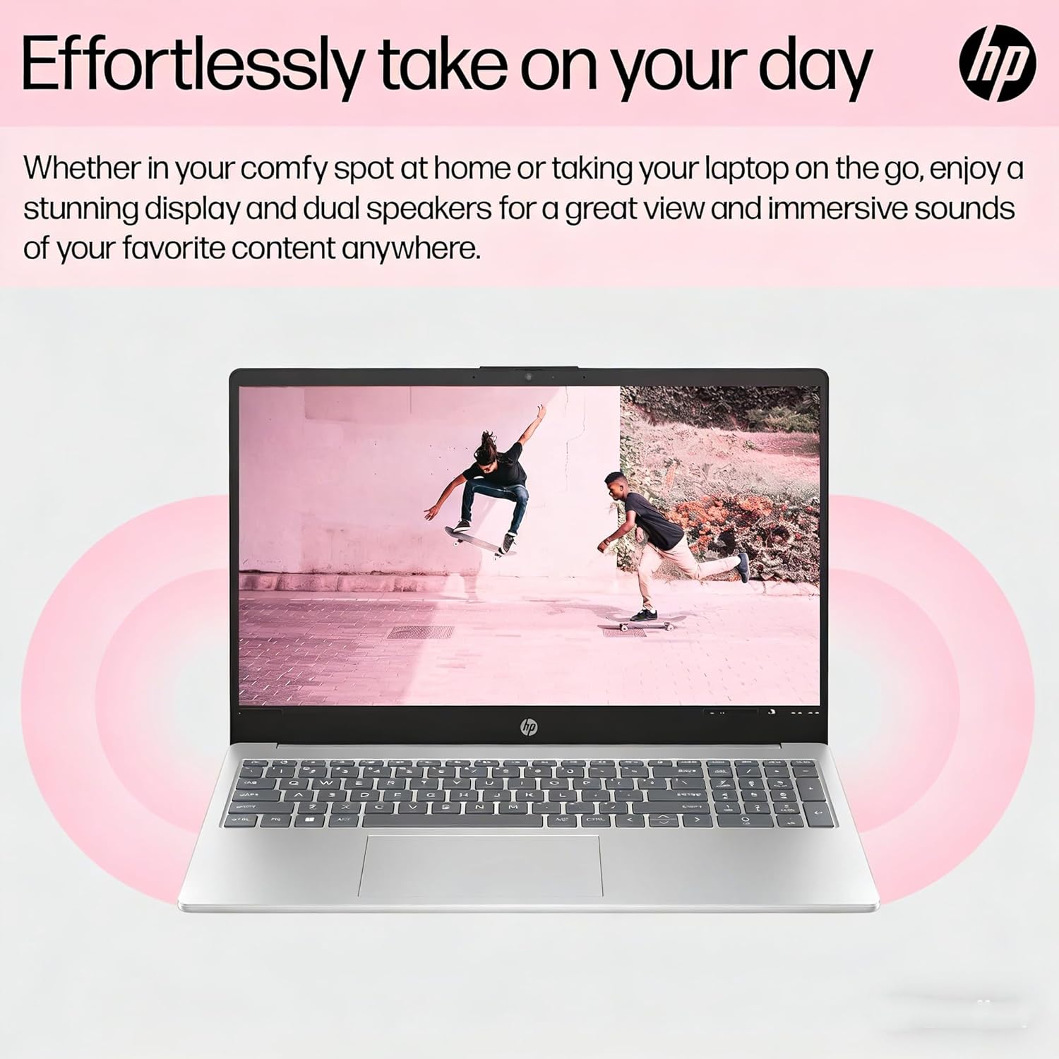 HP 15.6" FHD Laptop 2026 Edition with Copilot AI, 16GB RAM, 512GB SSD, Intel Processor, Long Battery Life, Lightweight 3.64 lbs, Microsoft 365, Windows 11 for Students & Office, Type-RJ45 Cable - Image 3