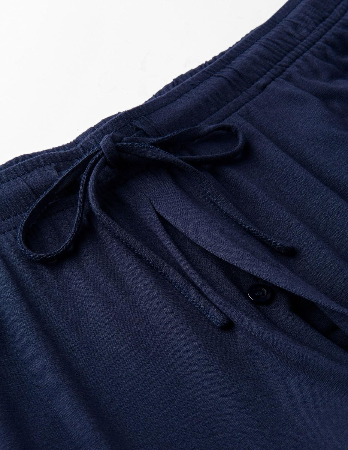 Men's Pajama Pants with Short Length 27" Inseam, Soft Lightweight Lounge Sleep Pants with Pockets and Fly - Image 6