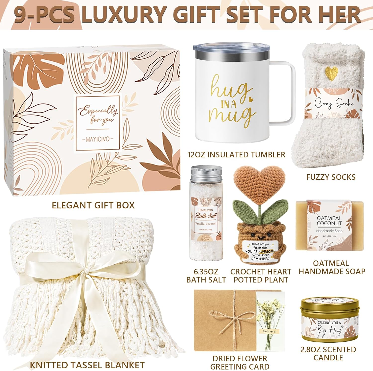 Self Care Gifts Get Well Soon Gift Baskets for Women, Mothers Day Birthday Gifts for Women Care Package, Unique Sympathy Gift Basket Spa Thinking of You Gift Set for Mom Her Wife Best Friend Sister - Image 2