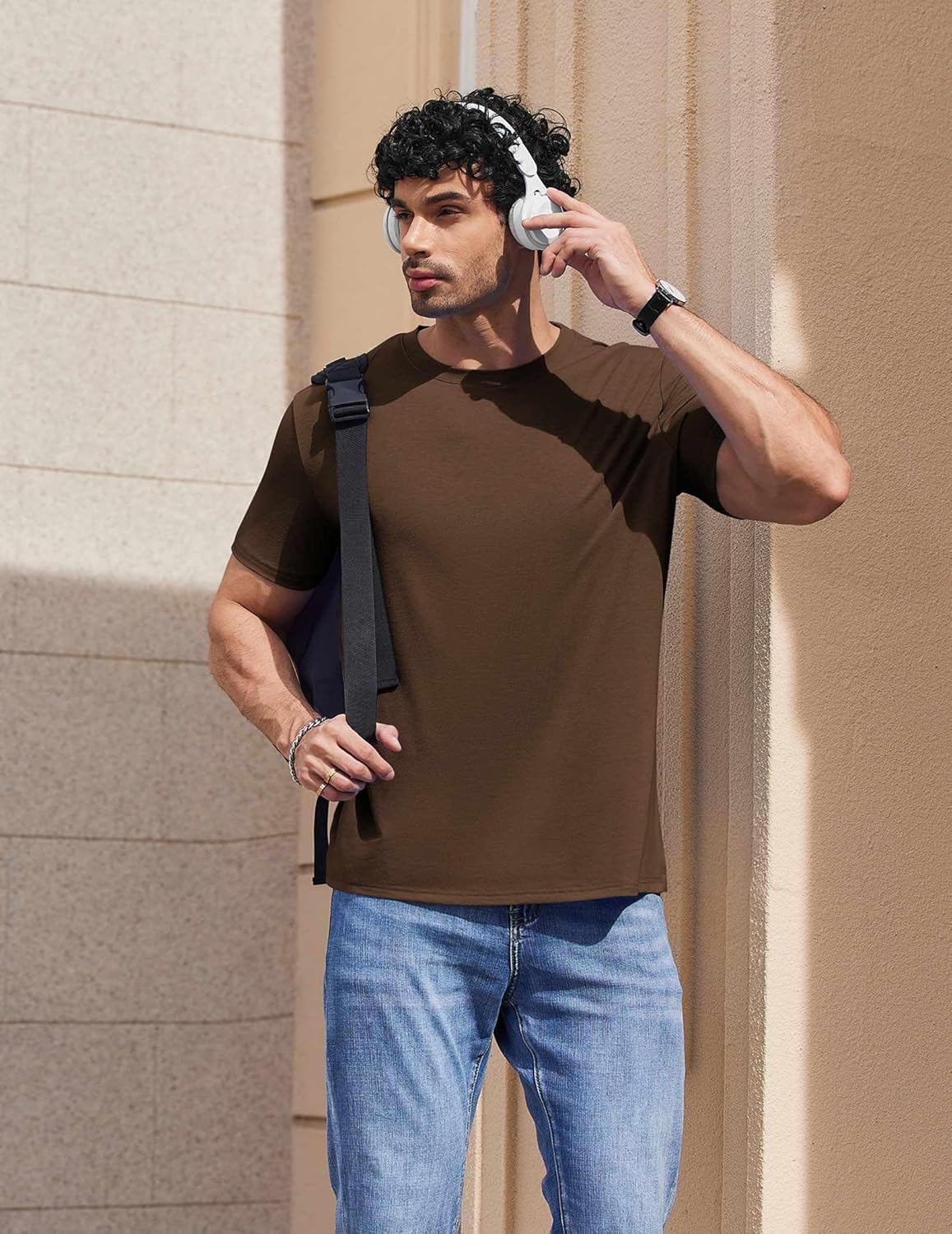 COOFANDY Men's T-Shirts Short Sleeve Crew Neck T Shirts Casual Classic Basic Tee Shirts - Image 4