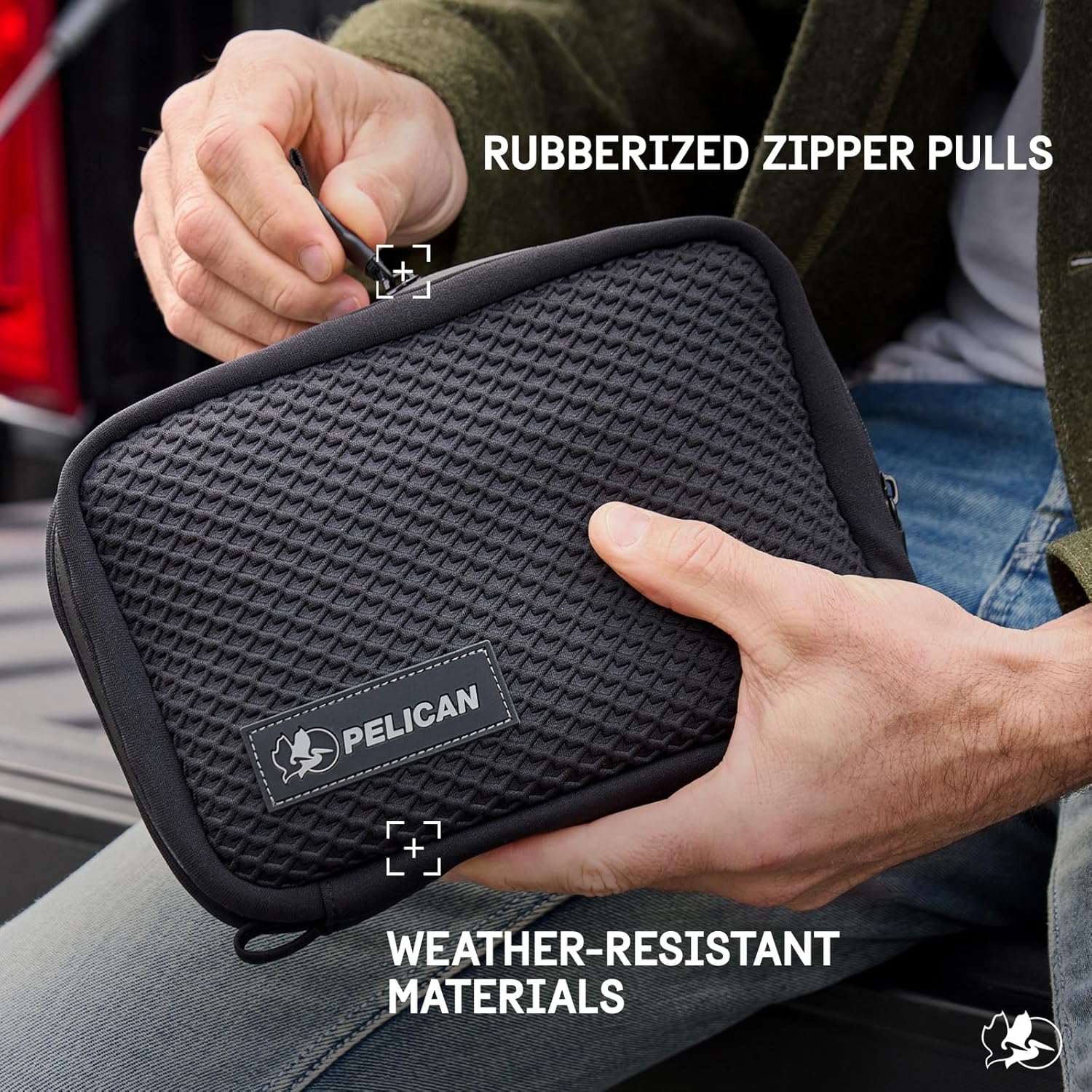 Pelican Electronic Organizer Travel Case - Portable Storage Bag with Multiple Storage Mesh Pockets for Cables, Chargers, Power Bank, AirPods - Black - Image 5