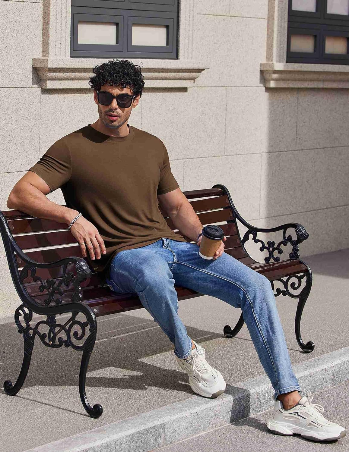 COOFANDY Men's T-Shirts Short Sleeve Crew Neck T Shirts Casual Classic Basic Tee Shirts - Image 3