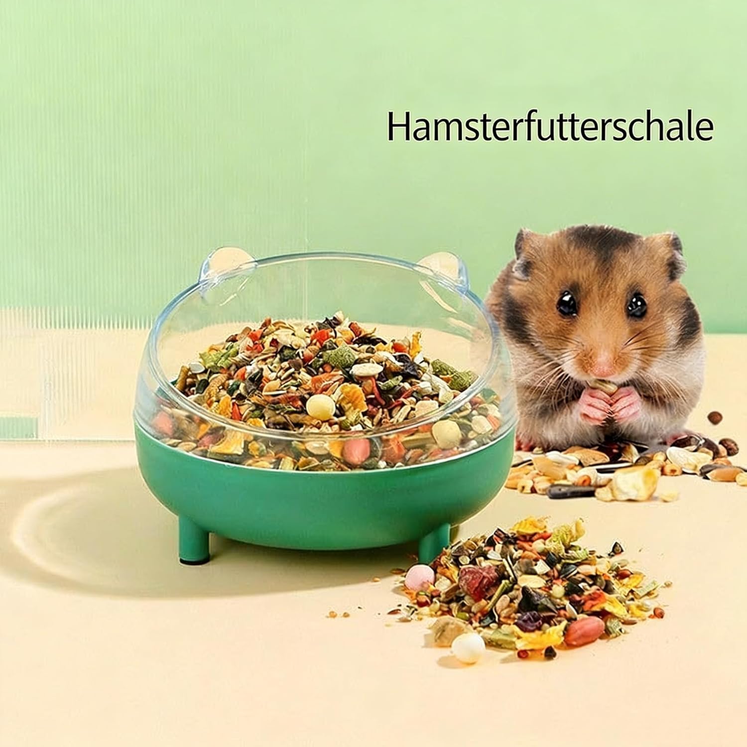 Meow&Woof Hamster Sand Bath Container, Large Sandbox Toilet Gerbil Batheoom, Tiny Chinchilla Dust Bathtub Sand Bath Box for Hamster Cage Accessories 6.5 Inch - Blue - Image 7