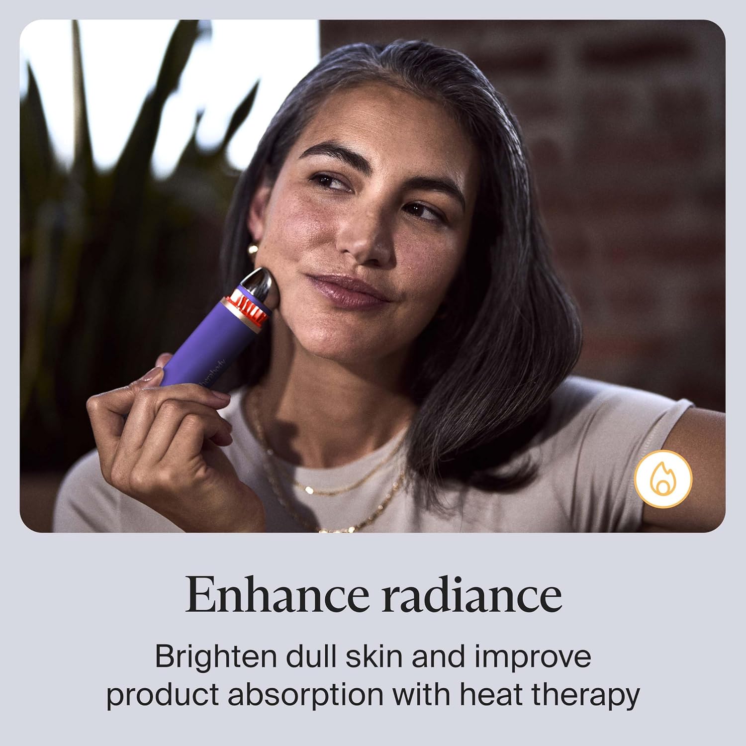 Therabody TheraFace Depuffing Wand – Cold and Heat Skincare Treatment to Depuff and Glow; Beauty Wand, Face Roller and Eye Massager for Eye Puffiness, Dark Circles and Skin Radiance (Indigo) - Image 6