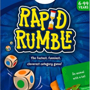 Skillmatics Rapid Rumble – Fast-Paced Board Game for Kids, Teens & Adults, Fun for Family Game Night & Educational Toy, Quick-Thinking Card Game, Gift for Ages 6, 7, 8, 9 & Up