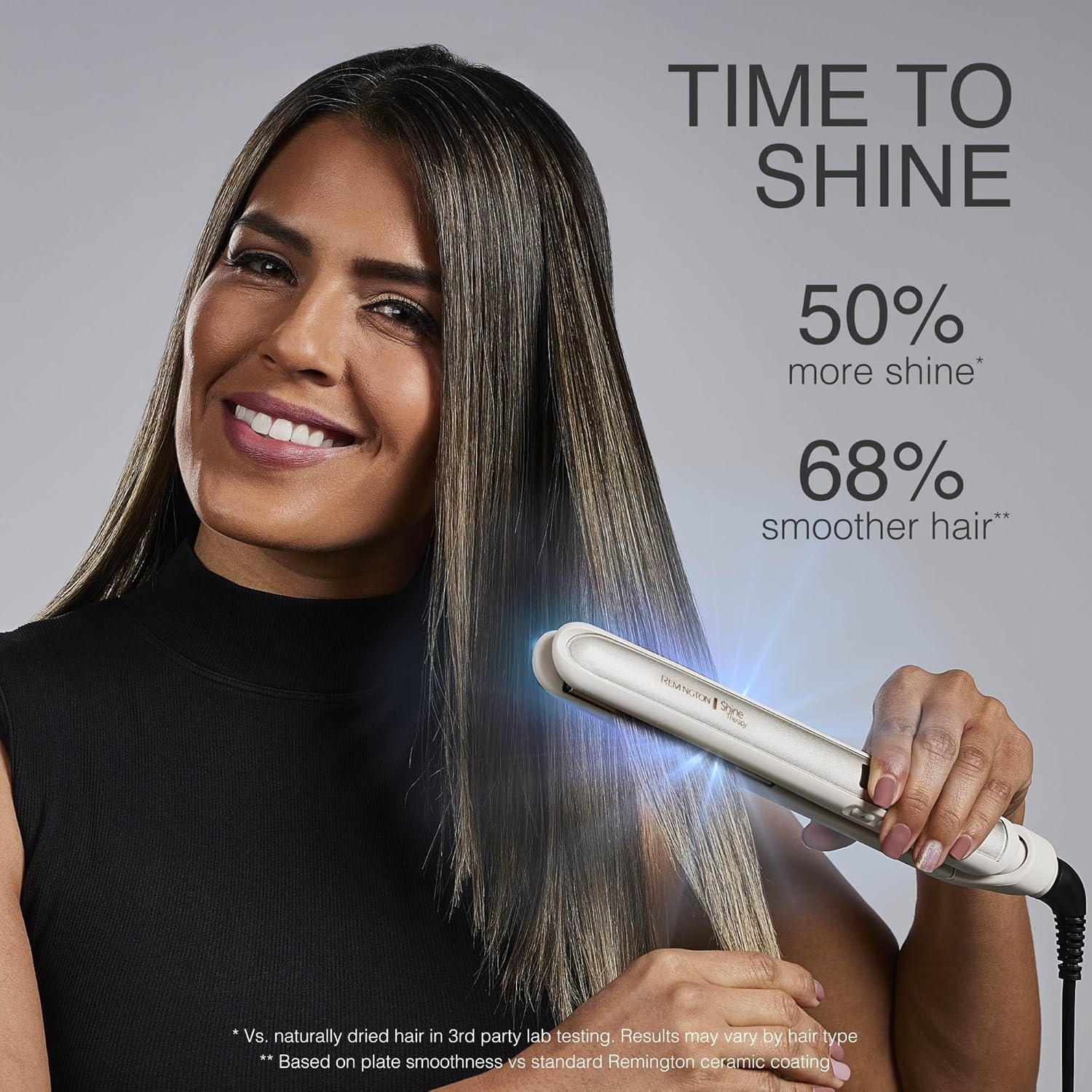 Remington Shine Therapy 1 inch Hair Straightener Iron, Flat Iron Infused with Argan Oil & Keratin, Professional Ceramic Flat Iron for Less Frizz, Shines and Smooth, Styling Tools - Image 5