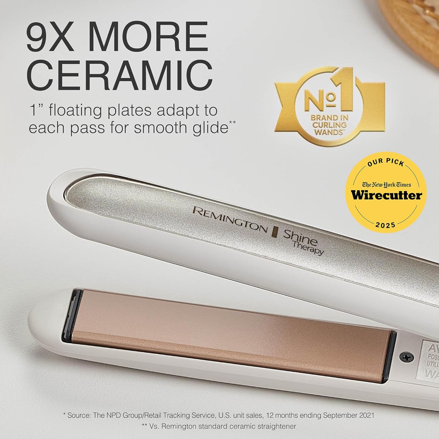 Remington Shine Therapy 1 inch Hair Straightener Iron, Flat Iron Infused with Argan Oil & Keratin, Professional Ceramic Flat Iron for Less Frizz, Shines and Smooth, Styling Tools - Image 7