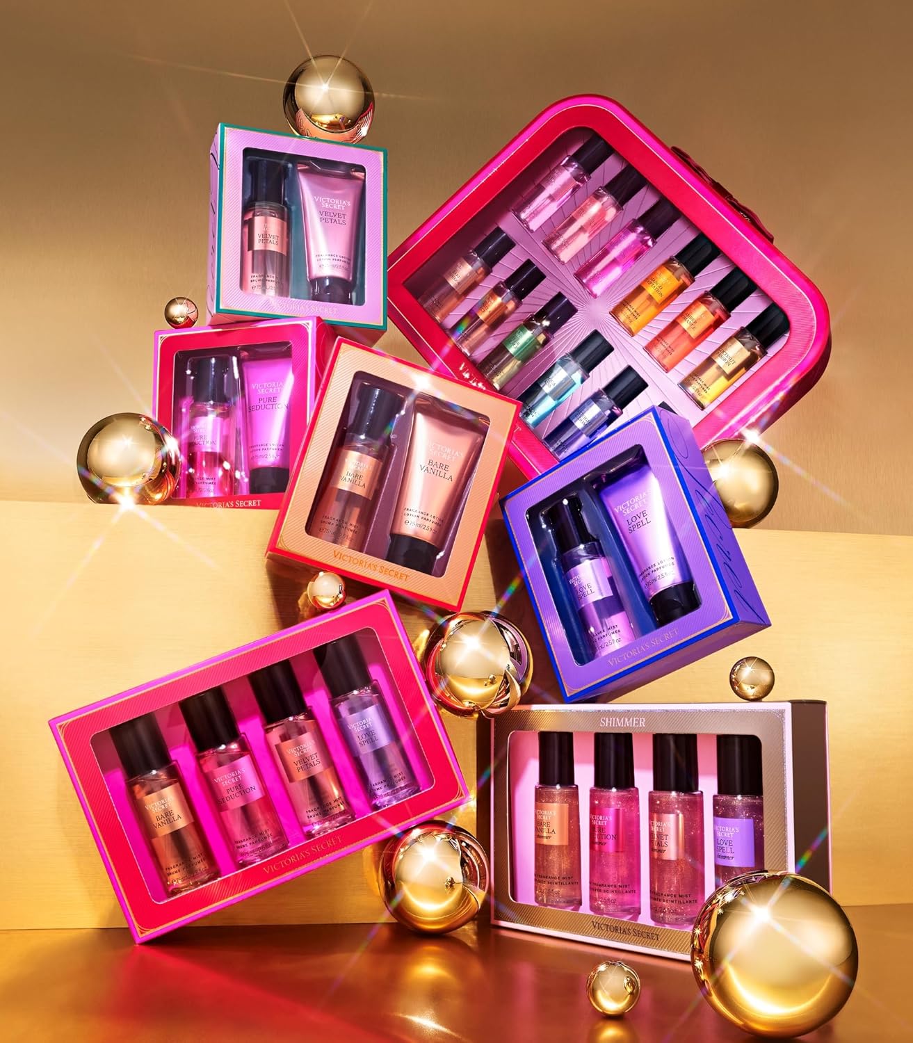 Victoria's Secret Fragrance Mist Collection 4 Piece Mini Mist Gift Set, Assorted Scents, Gift Set for Women - Image 4