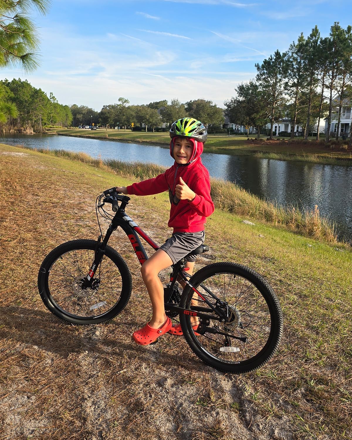 Glerc 20 24 Inch Kids Bike, Kids Mountain Bike for Boys and Girls Ages 6-15, 21-Speed Skyline Bicycle with Front Suspension and Disc Brakes, Multiple Colors - Image 4
