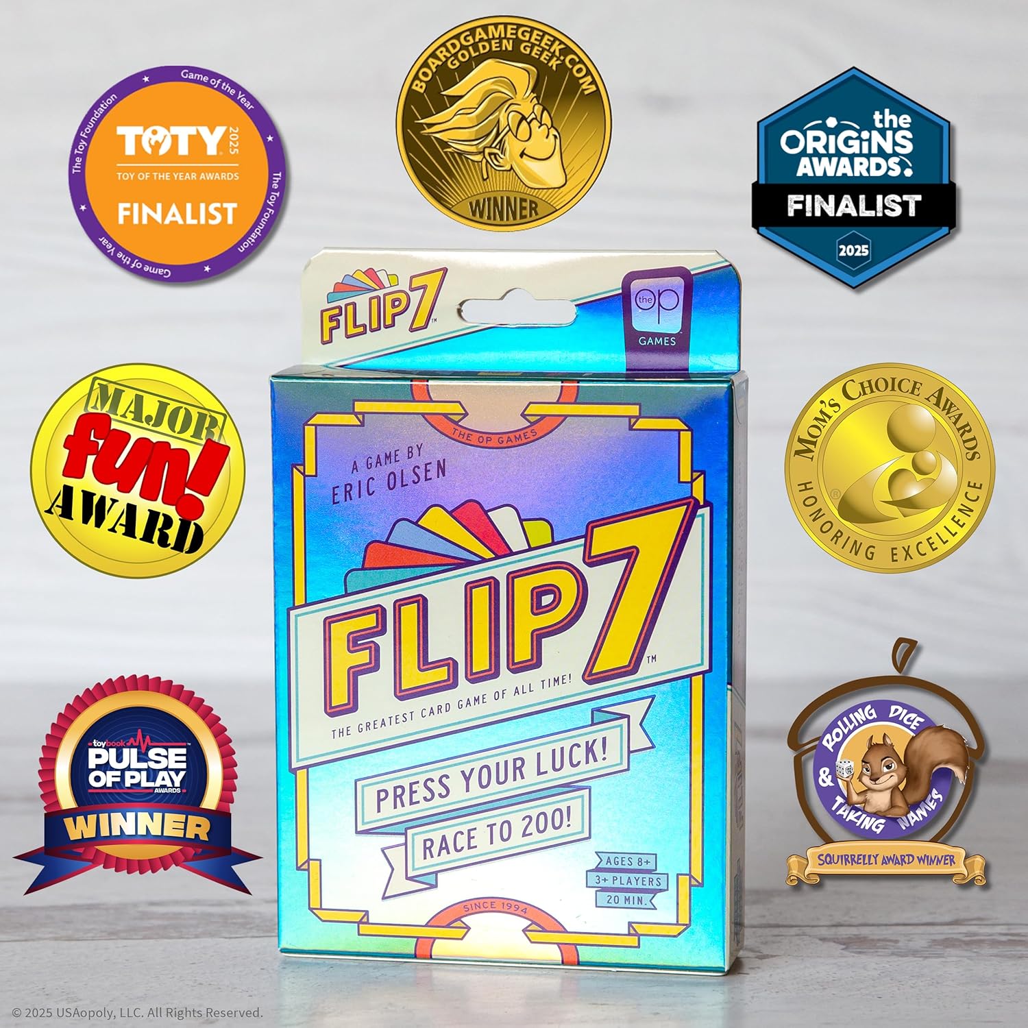 USAOPOLY Flip 7, The Ultimate Blend of Press Your Luck & Strategy, Fast-Paced Addictive Card Game,Quick to Learn & Easy to Teach,Perfect for Game Nights, 3+ Players, Ages 8 & Up, 20 Minutes Play Time - Image 3