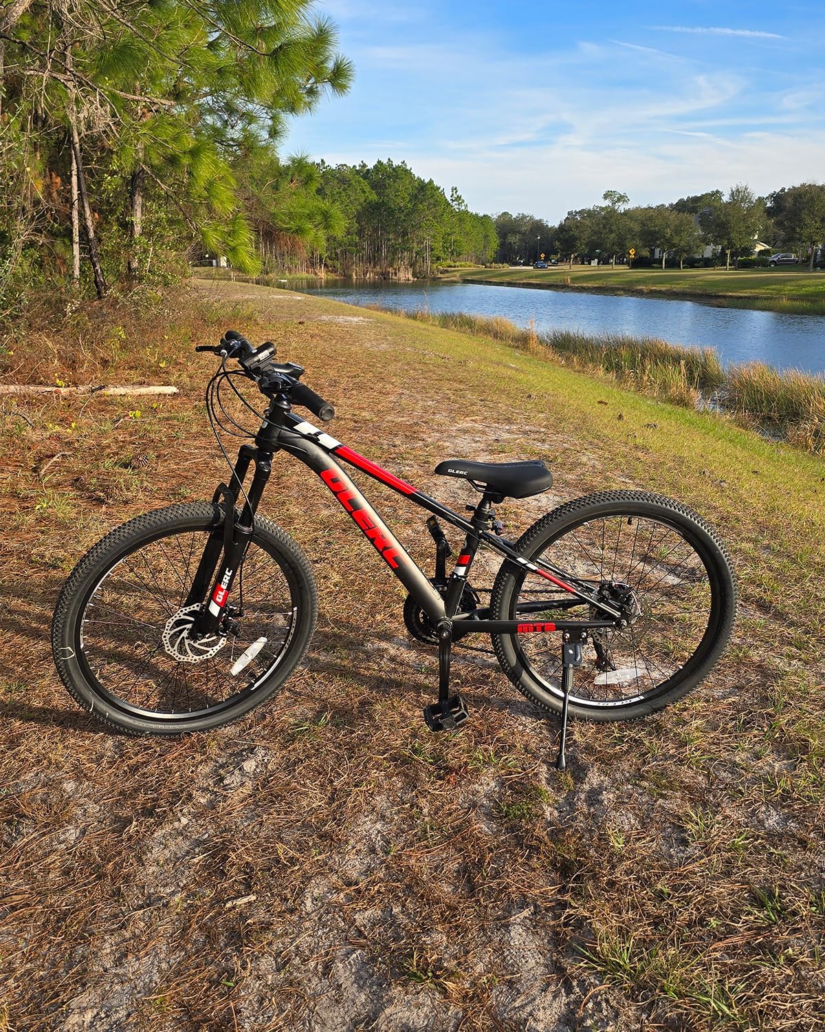 Glerc 20 24 Inch Kids Bike, Kids Mountain Bike for Boys and Girls Ages 6-15, 21-Speed Skyline Bicycle with Front Suspension and Disc Brakes, Multiple Colors - Image 5