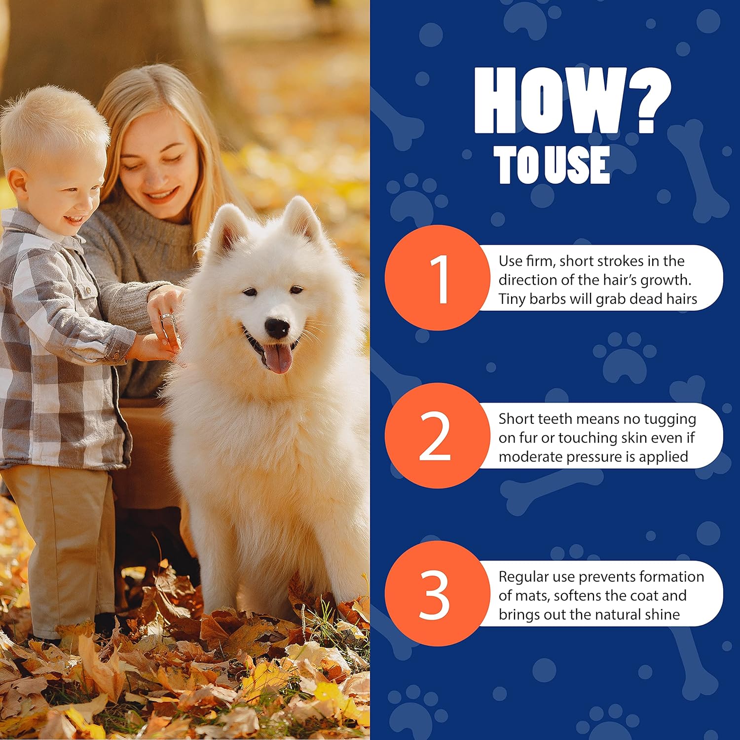 EasyGroomer Deshedding Brush for Dogs & Cats – Undercoat Grooming Tool for Short & Long Hair, Removes Loose Fur & Dirt, Reduces Shedding for Small & Large Pets, Pink - Image 7