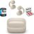 Sony WFLC900/C LinkBuds Clip Open-Ear Truly Wireless Earbuds Greige Bundle with Deco Essentials 6-Pair Earbud Tips & 1 YR Enhanced Protection Pack