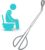 Vive Toilet Aids for Wiping Bottom – Tongs for Toileting, Wiper Reacher Tool, Self Wipe Assist – Handicap Accessories for Daily Living, Limited Mobility – Long Handle