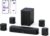 ULTIMEA 7.1ch Virtual Surround Sound Bar, Sound Bar for Smart TV with 4 Surround Speakers, Peak Power 330W, Surround Sound System for TV, App Control, TV Soundbar with Subwoofer, Opt/AUX/BT, Aura A40