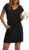 OFEEFAN Summer Dresses for Women 2026 V Neck T Shirt Casual Mini Dresses Tie Waist Sundresses with Pockets