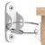 Ougourim Furniture Anchors (10 Packs) Anti Tip Furniture Anchors for Baby Proofing, Furniture Wall Anchor Earthquake Straps for Furniture Dresser Wall Safety Anchor Furniture Fasteners to Wall, White