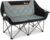 EMERIT Oversized Fully Padded Camping Chair, Heavy Duty 650LB Folding Camping Loveseat, Quad Fold Double Camping Couch with Cup Holders & Carry Bag for Outdoor, Lawn, Sports Events | HIgh Back, Rip resistance, Extra Wide Design, Cross-bracing Hubs, Easy Setup