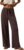 PRETTYGARDEN Womens Summer Elastic Waist Textured Flowy Palazzo Pants for Women Casual Wide Leg Pants Woman with Pockets