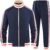 Men Tracksuits 2 Piece Outfits Long Sleeve Full Zip Sports Set Stand Up Collar Jackets and Pants Running Sweatsuit